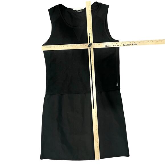 Maison Scotch Black Layered Sleeveless Round Neck Pullover Shift Dress sz 1 / S - Picture 3 of 11